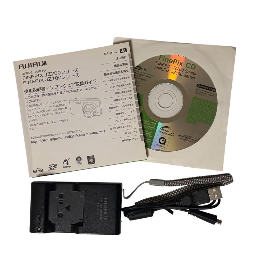 FUJIFILM 富士フィルム FinePix JZ250 レッド コンデジ