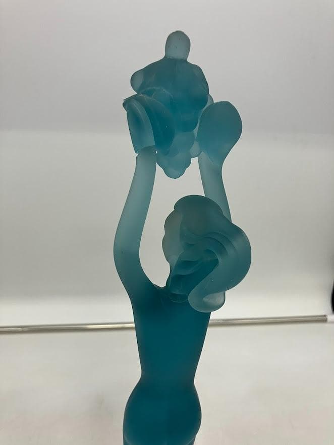 クリスタルガラス製　裸婦像　インテリア置物