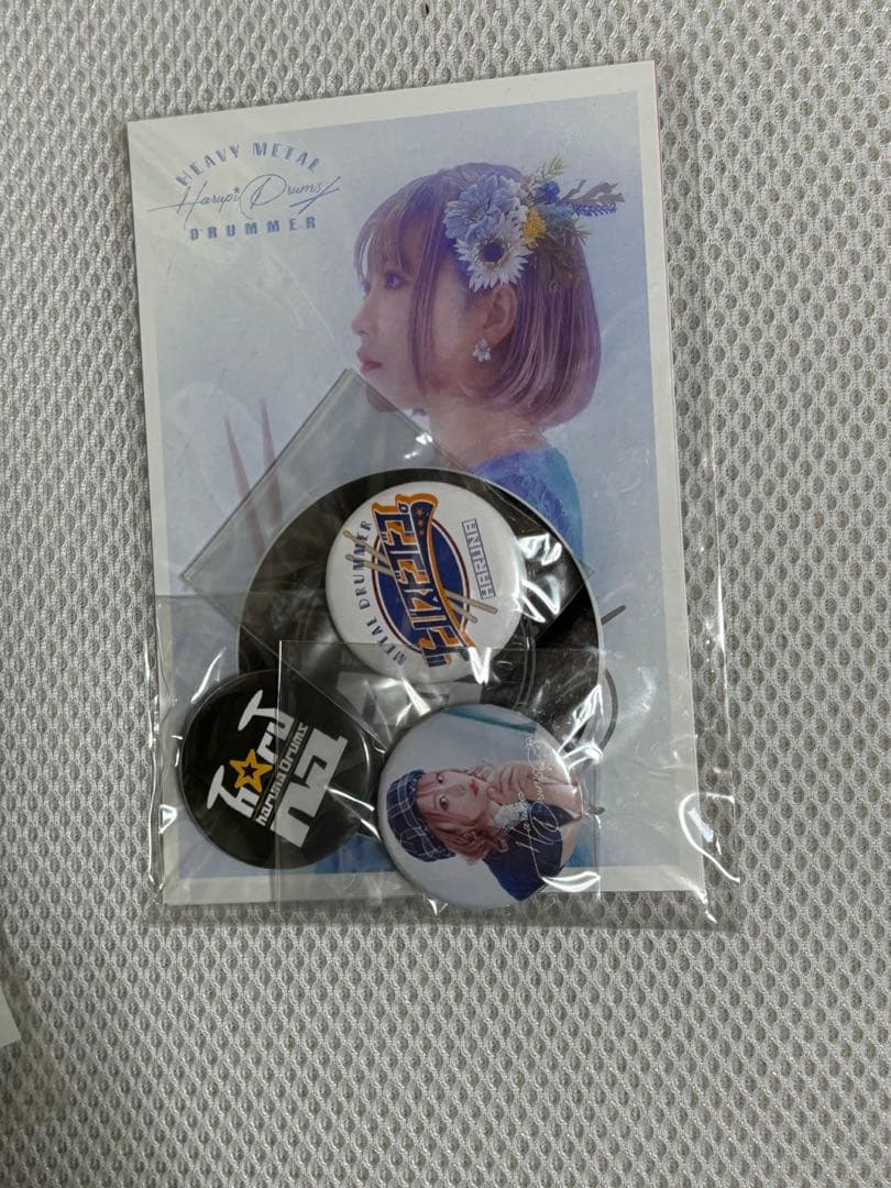 haruna直筆サイン入ポストカード缶バッジステッカーlovebitesはるぴー