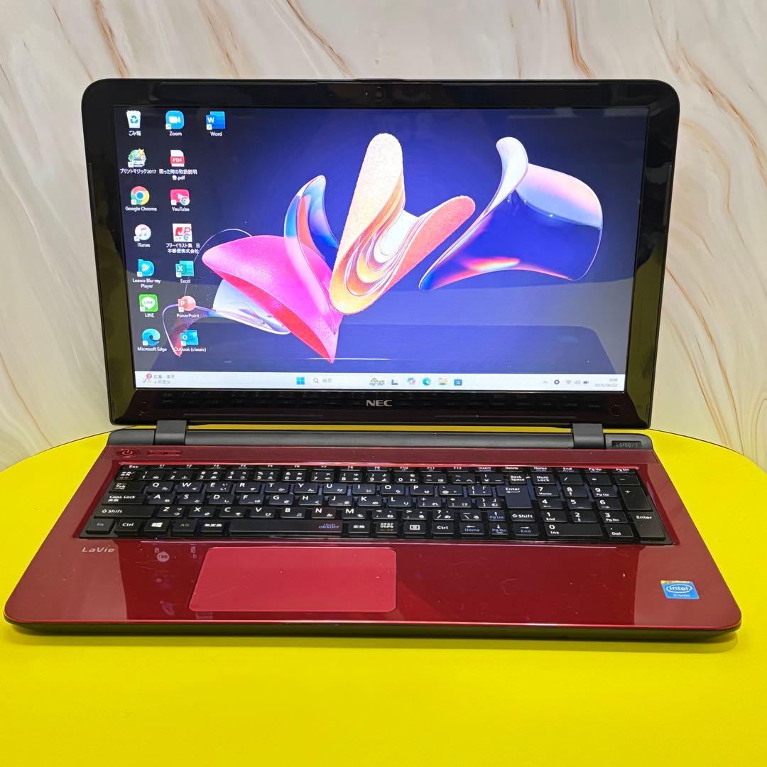 メモリ8GB◎オフィス付NECノートPC i3/SSD搭載/ Windows11