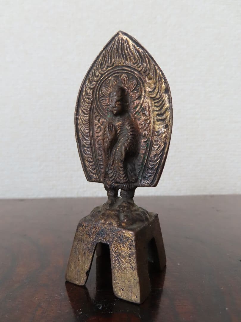 中国 北魏時代　金銅釈迦如来立像 / 仏像 石仏 古銅 観音像 仏教美術 唐物