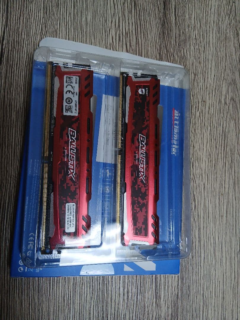 Ballistix Sport DDR4 32GB (16GBx2) レッド