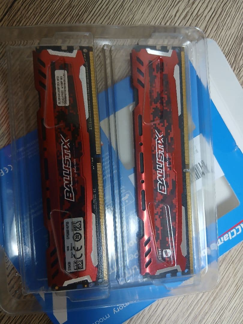 Ballistix Sport DDR4 32GB (16GBx2) レッド