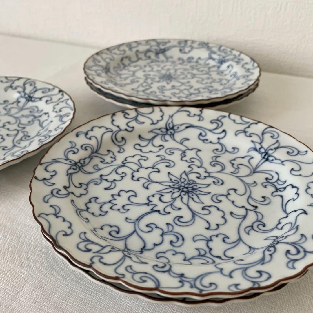 たち吉 京唐草 銘々皿 5枚セット