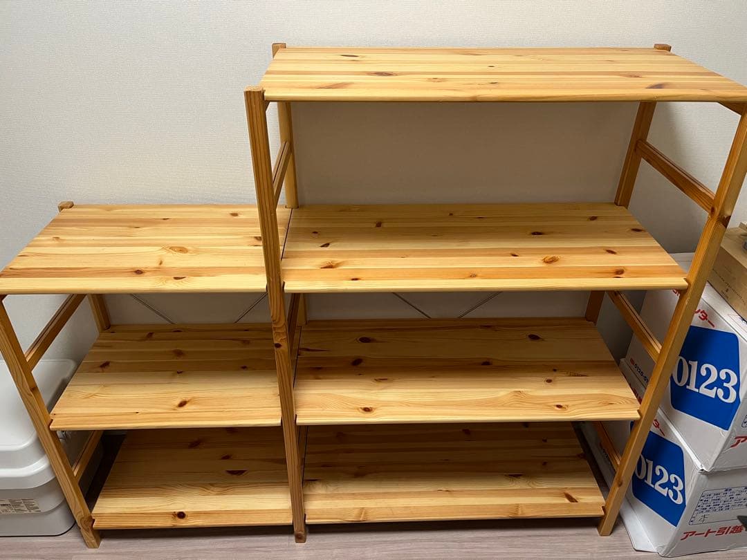 無印良品パイン材ユニットシェルセット