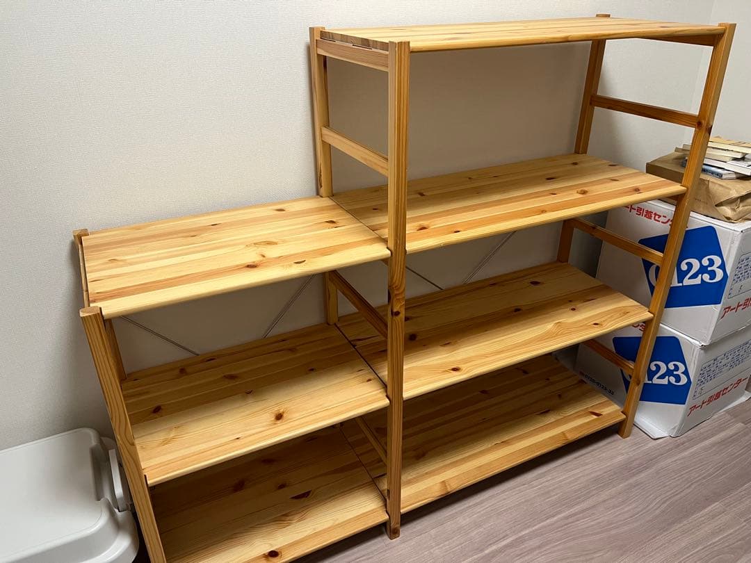 無印良品パイン材ユニットシェルセット