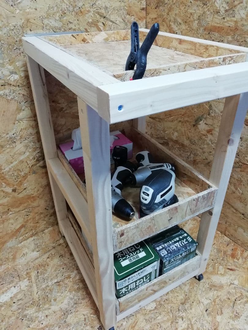 【送料込】オーダーメイド承ります☆木製ワゴン