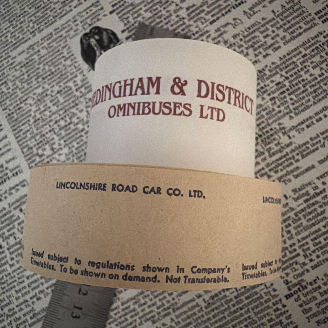 ヴィンテージ　バスチケット　ロール