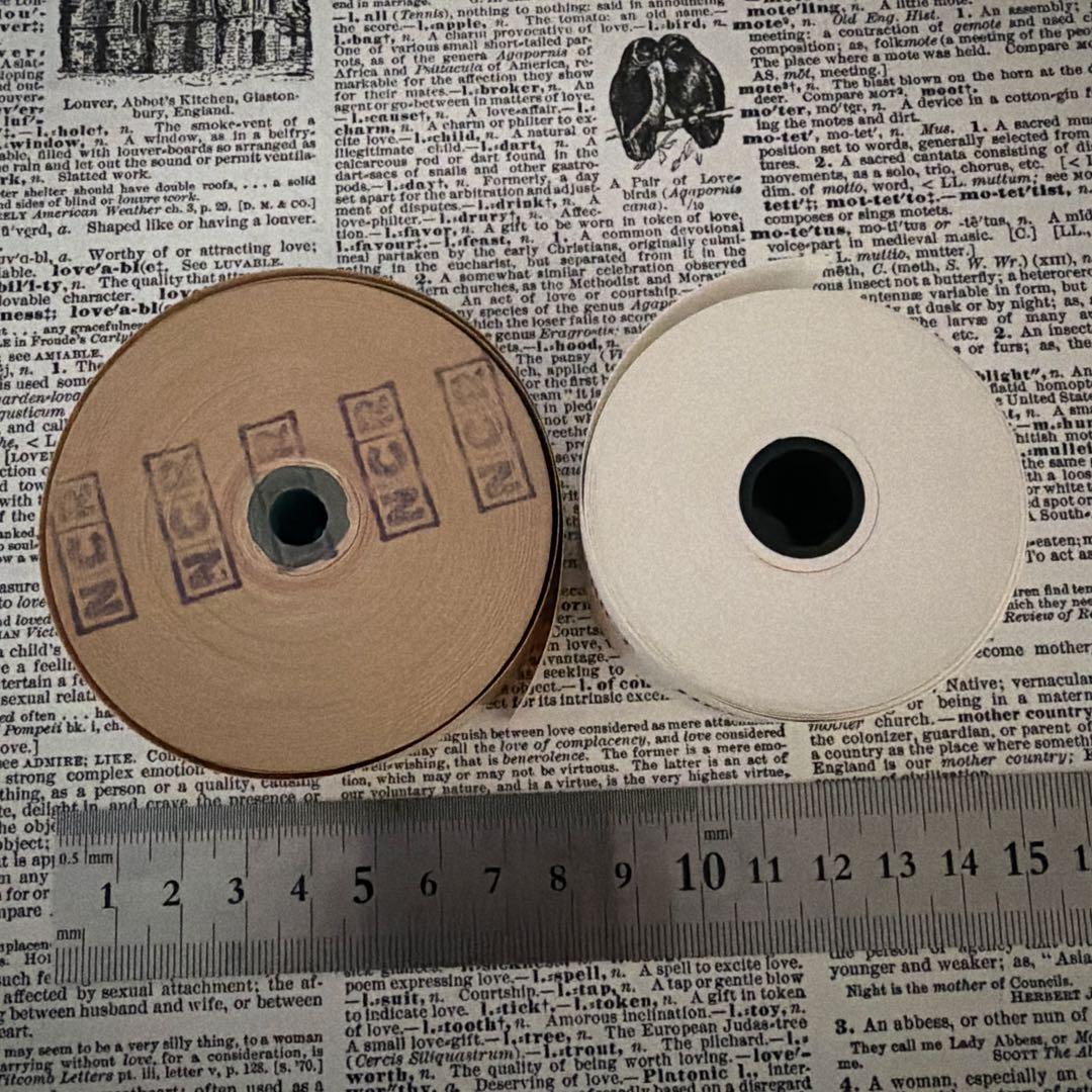 ヴィンテージ　バスチケット　ロール