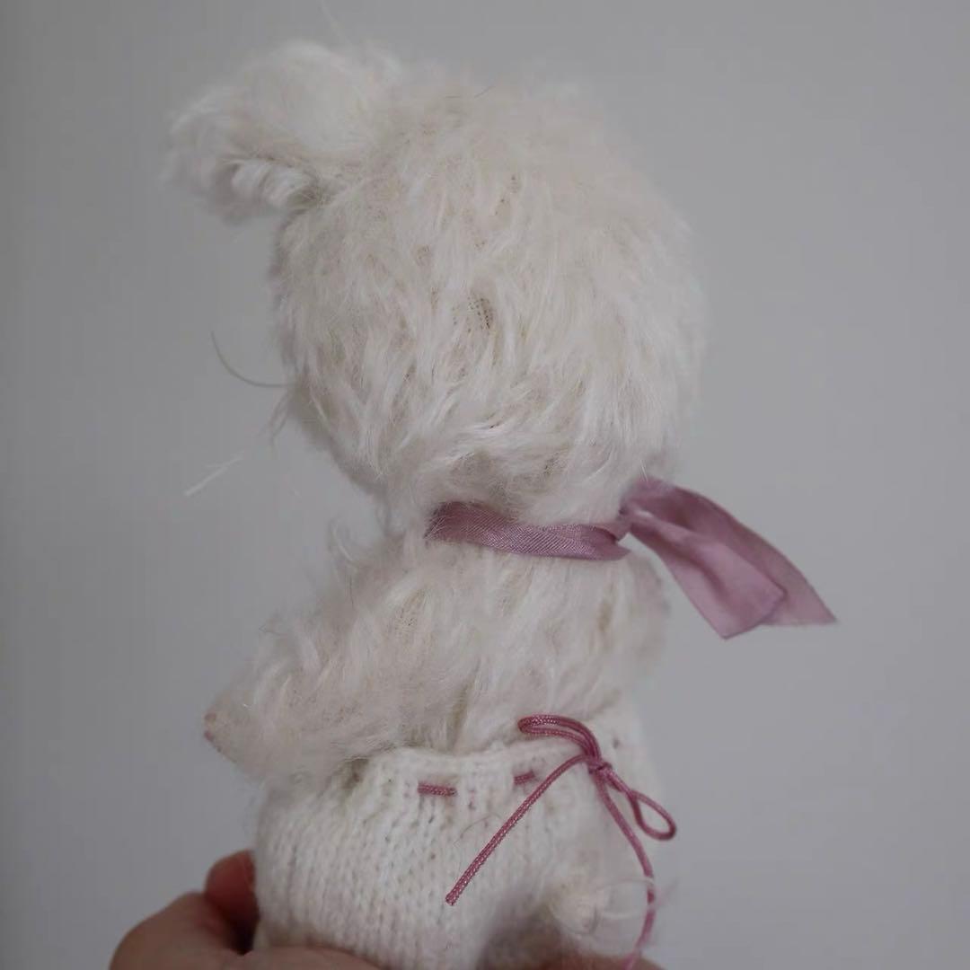 赤い鼻のうさぎさん アーティストベア テディベア 海外作家様 ハンドメイド