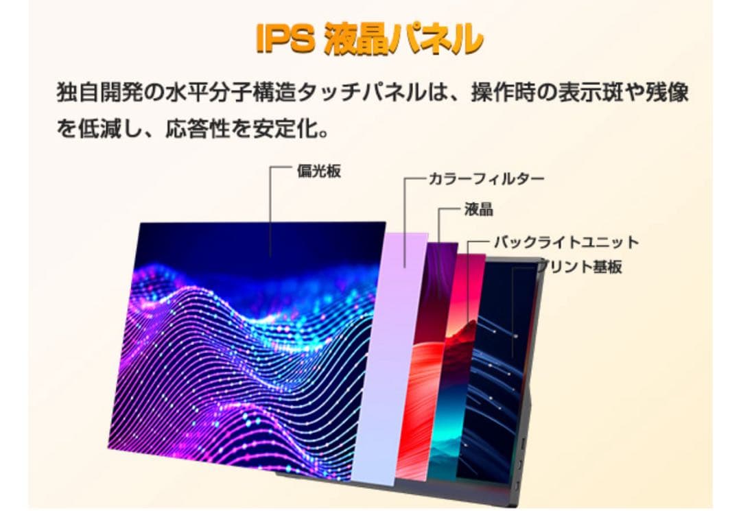 モバイルモニター 15.6インチ タッチパネル UPERFECT モバイルディス