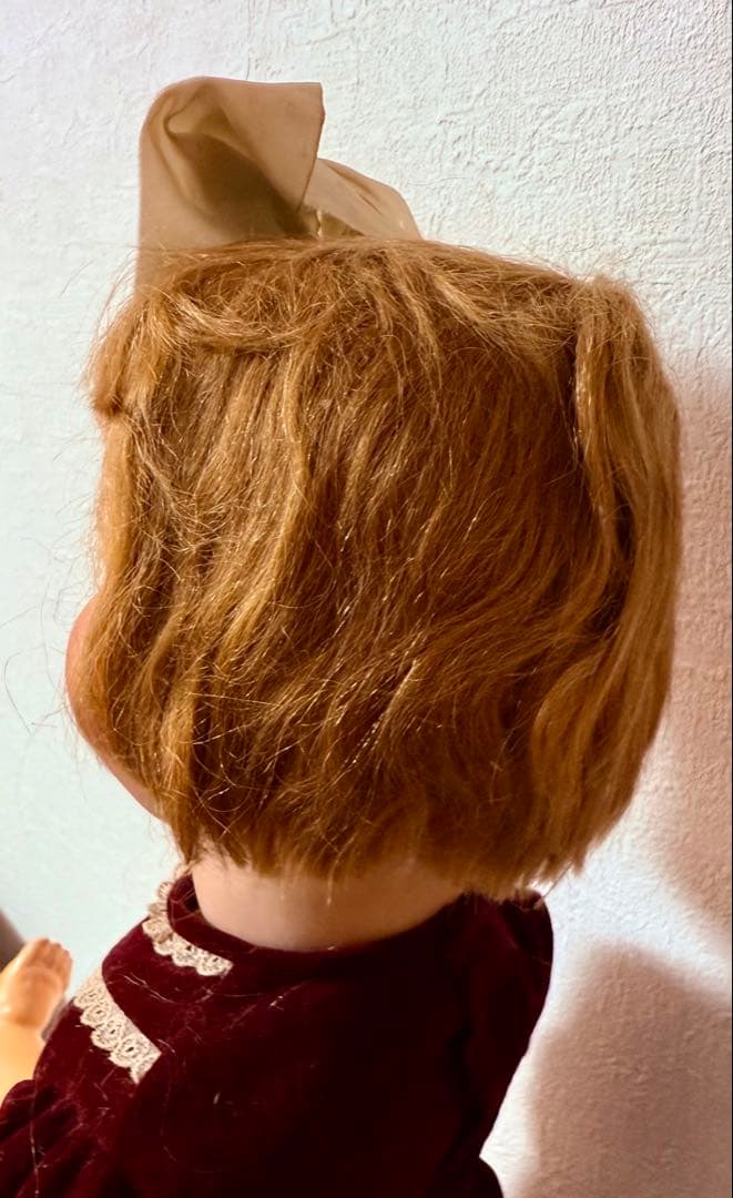 ドイツ フラーティアイ 女の子 ベルベットドレス 60cm ビスクドール
