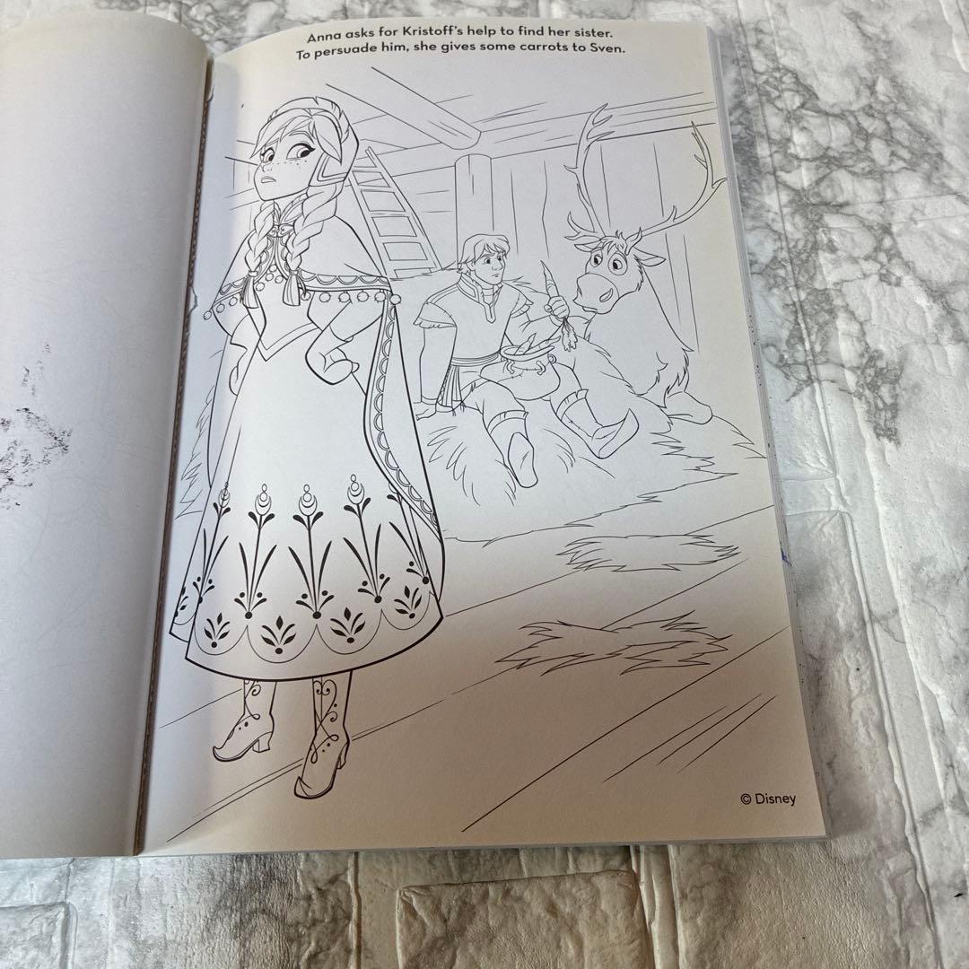 ディズニーフローズン 塗り絵ブック