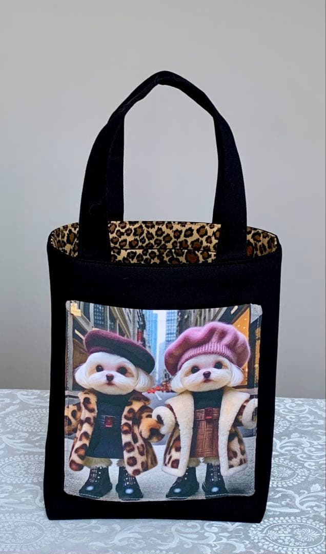 レンローズ　わんこにぎり　トートバッグ　小物入れ