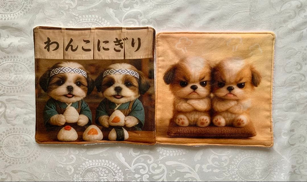 レンローズ　わんこにぎり　トートバッグ　小物入れ