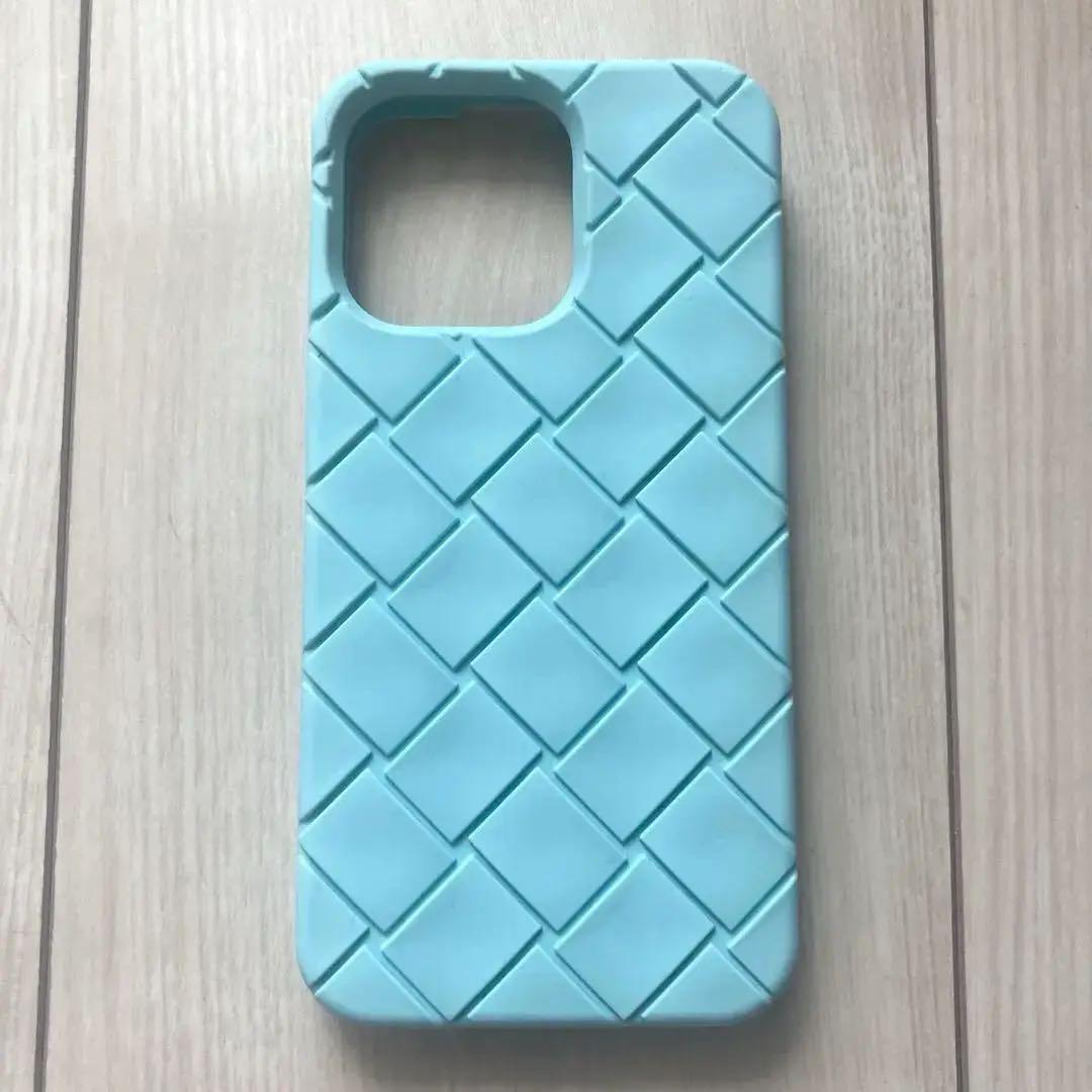 ボッテガヴェネタ iPhone13Proシリコンケース 水色 未使用