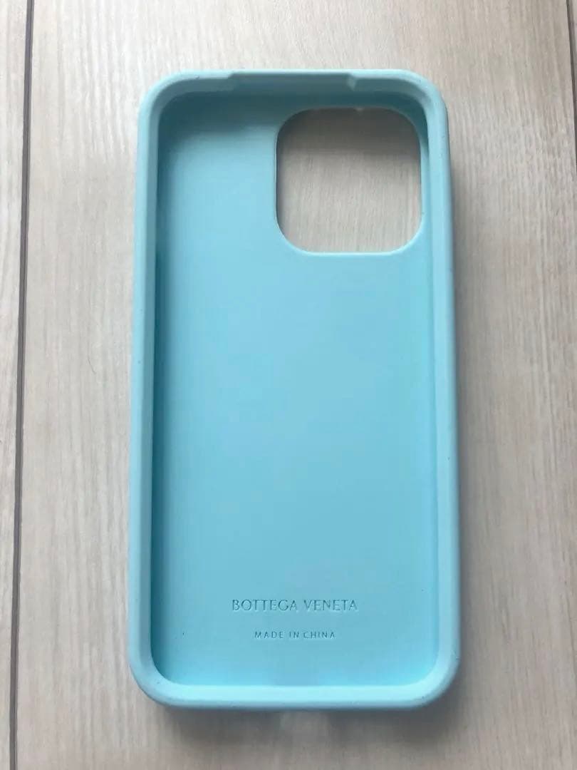 ボッテガヴェネタ iPhone13Proシリコンケース 水色 未使用