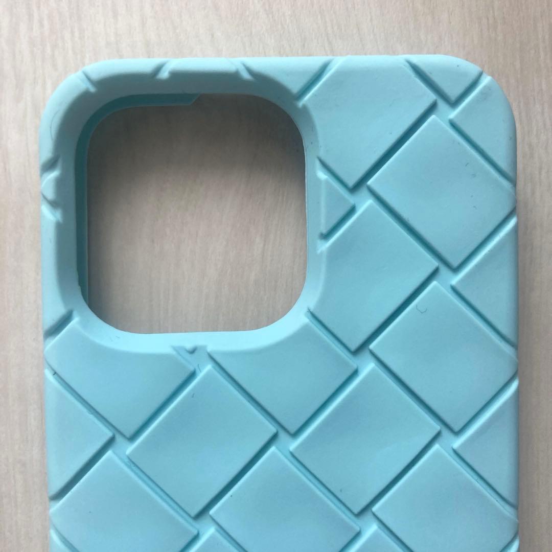 ボッテガヴェネタ iPhone13Proシリコンケース 水色 未使用