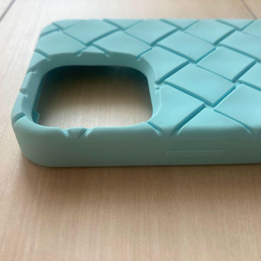 ボッテガヴェネタ iPhone13Proシリコンケース 水色 未使用