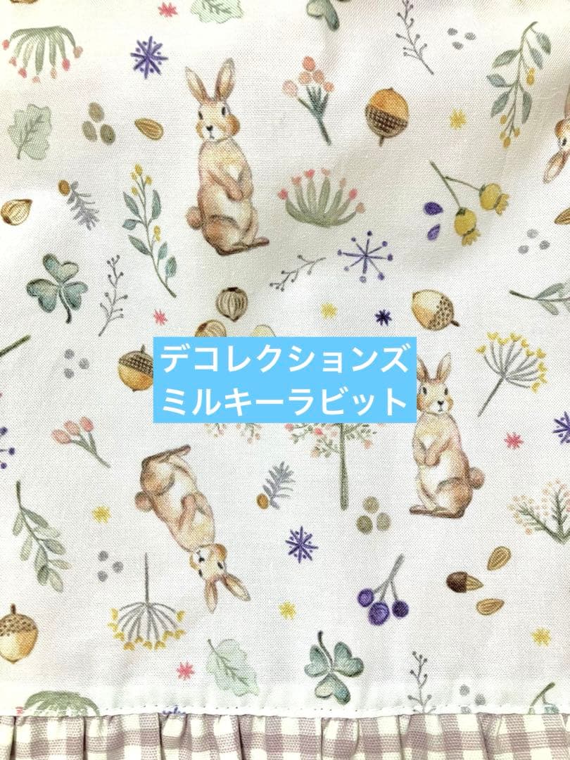 レッスンバックシューズケース体操着袋 入園入学グッズ ハンドメイド ウサギ柄