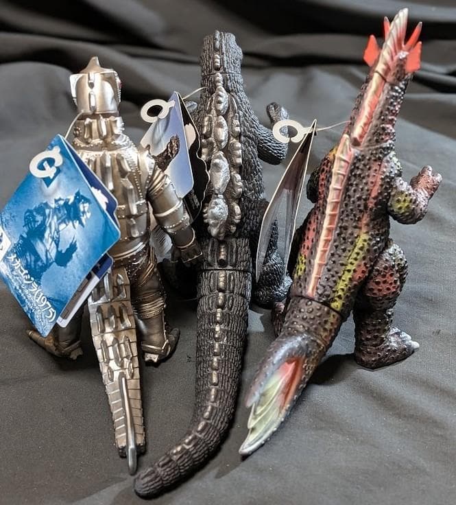 ゴジラ・メカゴジラ・チタノザウルス（バンダイ）ムービーモンスター３体セット
