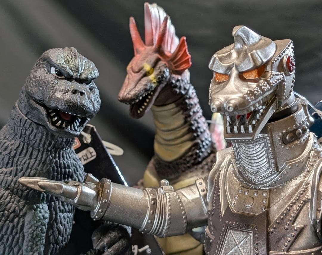 ゴジラ・メカゴジラ・チタノザウルス（バンダイ）ムービーモンスター３体セット