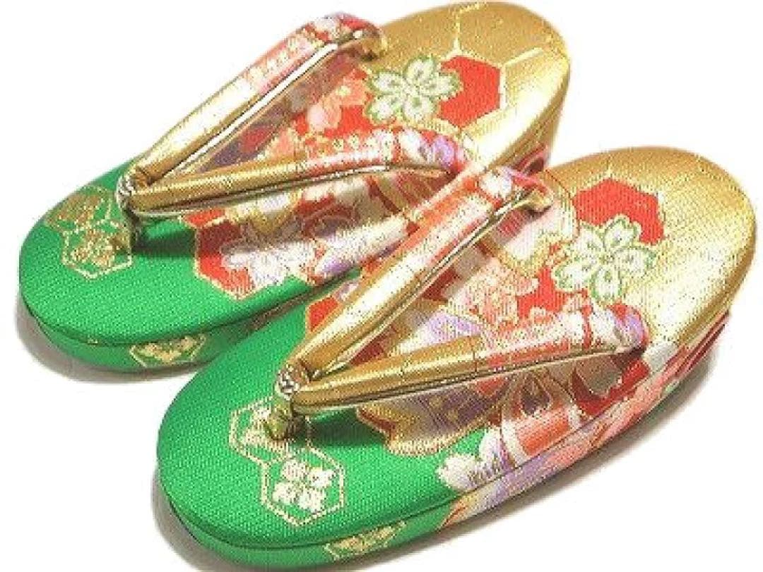 七五三お祝い 女児 箱迫 はこせこ7点セット 3歳用 金襴 3L 赤 桜