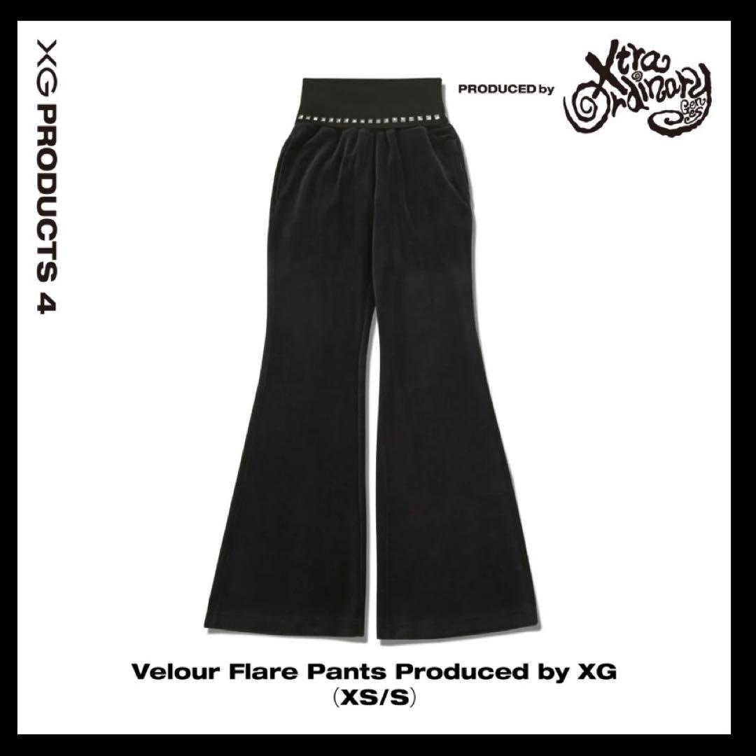 Velour Flare Pants Produced by XG Sサイズ