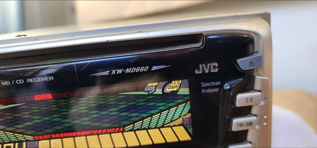 JVC KW-MD660 MD/CDレシーバー 電源線付 全機能テスト済