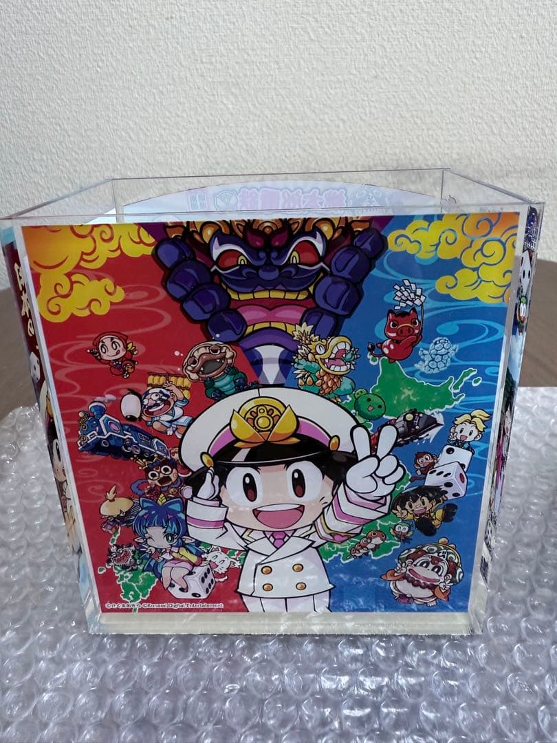 非売品　桃鉄日本の名湯アクリルボックス ぶっとびキャンペーン+名湯にごり湯1箱