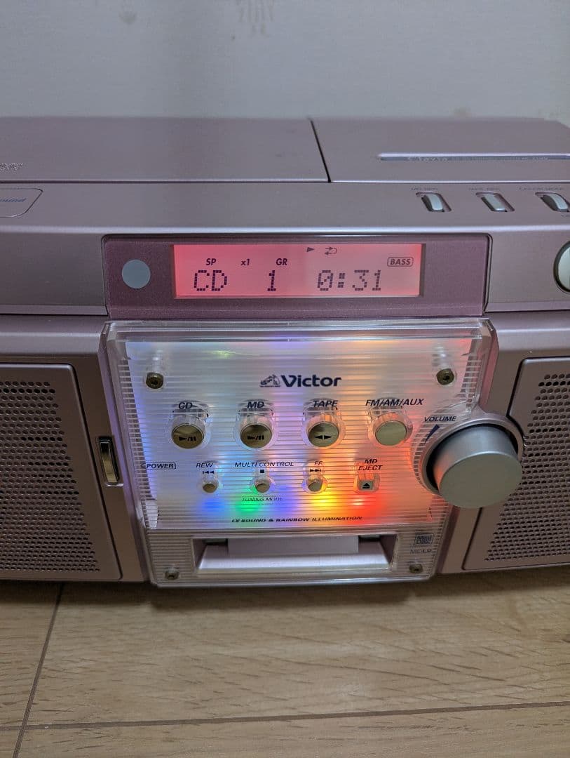 victor RC-Z1MDビクター　ラジカセコンポ　CDカセットテープ