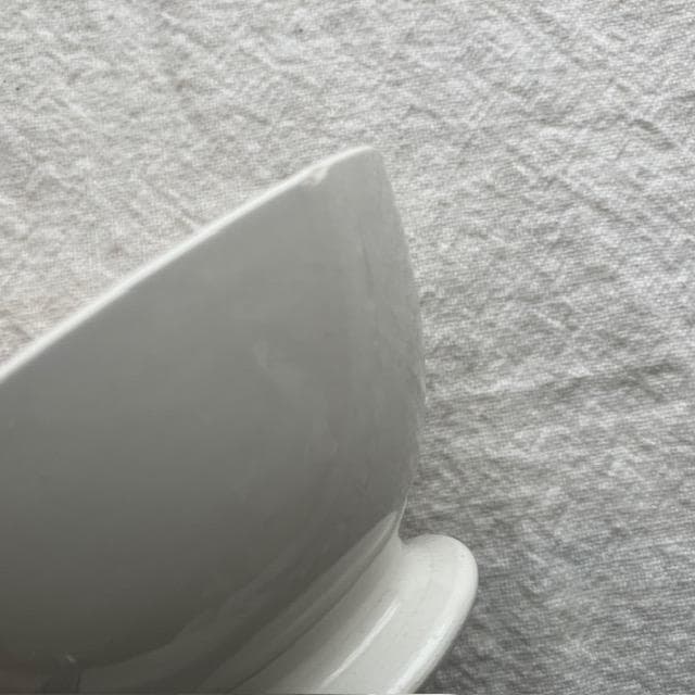 ◆サルグミンヌ小ぶりなカフェオレボウル白＃クレイユモントロージアンオクトゴナル