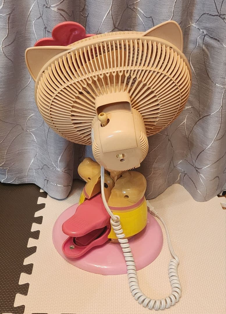 値下げ【レア 希少】ハローキティ 扇風機 日焼けキティ 平成レトロ ハイビスカス