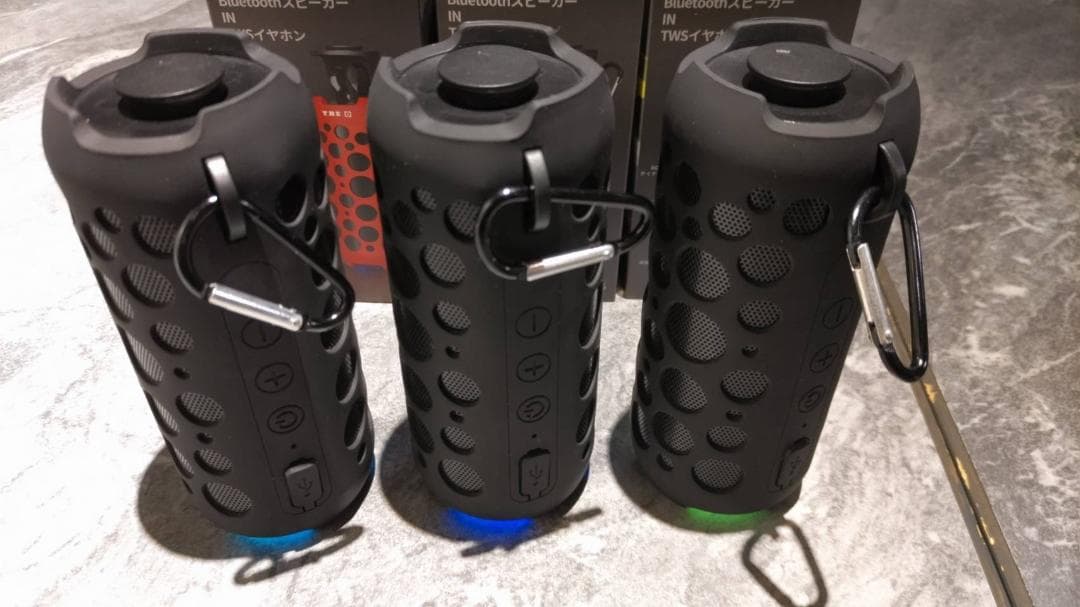 未開封品3個セットです。 THE0 アウトドア 　Bluetooth　スピーカー