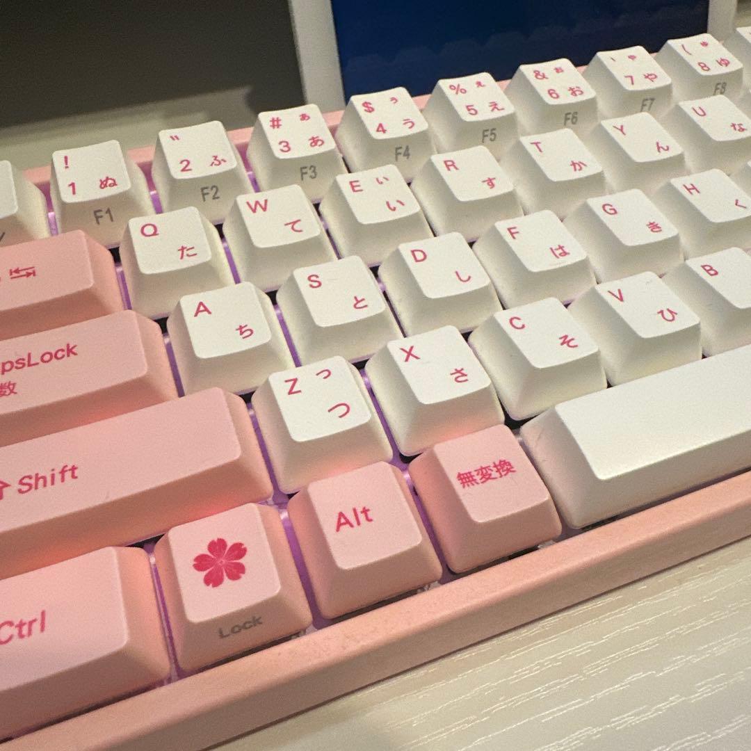 お*ん様 Varmilo 73 Sakura JIS Keyboard 日本語キ