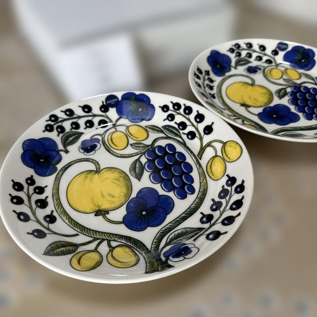 未使用/ARABIA アラビア　パラティッシ プレート 21cm カラー　2枚