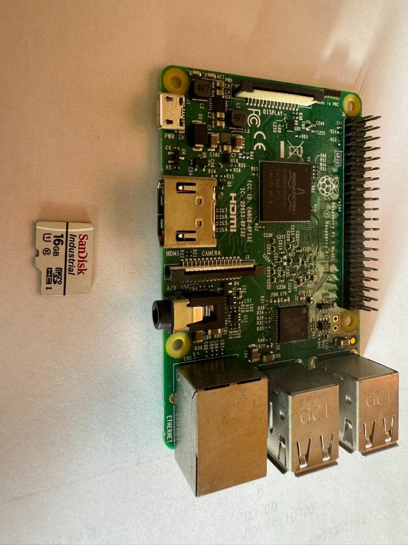 ラズベリーパイRaspberry Pi 3 Model B V1.2→3個セット