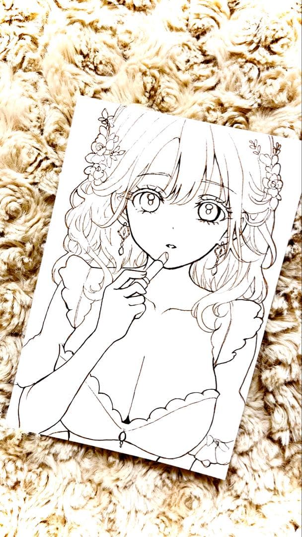 あ*り様 オリジナルイラスト　手書きアナログイラスト　一点物　原画　No.38