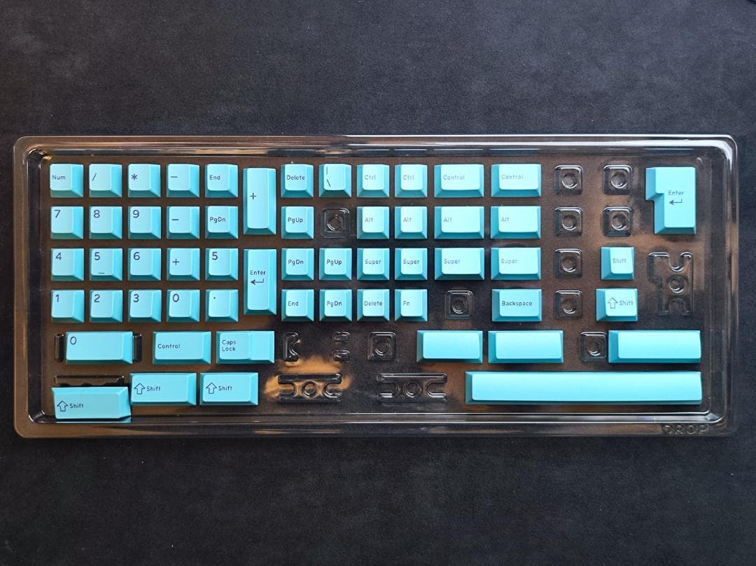 キーボード Drop + MiTo DCX Cyanlet Keycap Set