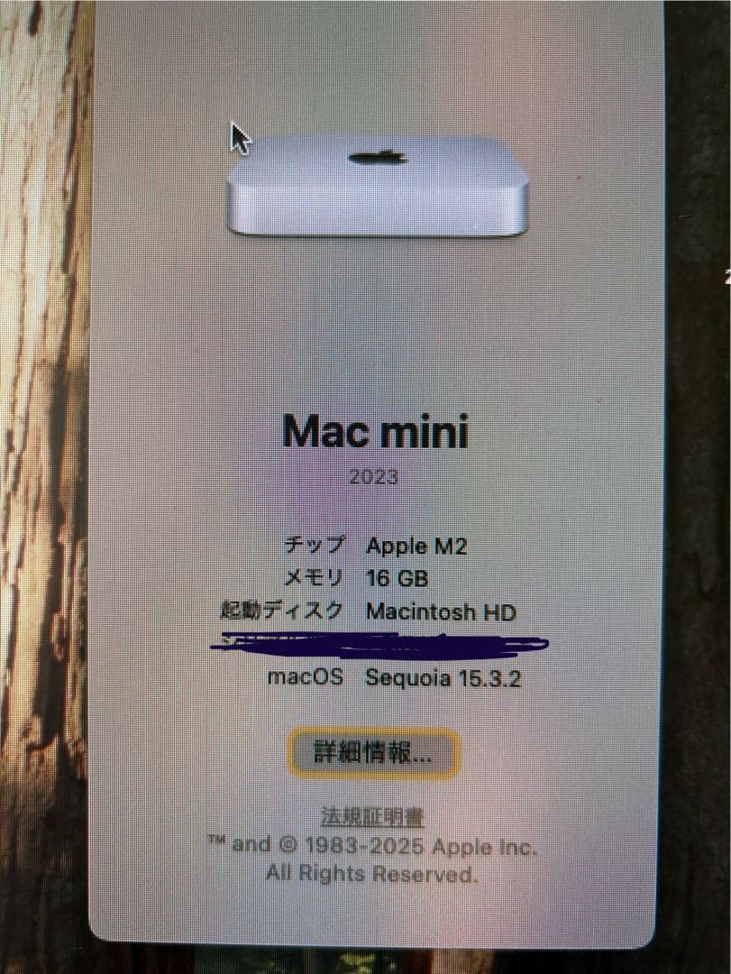 Macデスクトップ Apple Mac mini 2023 M2