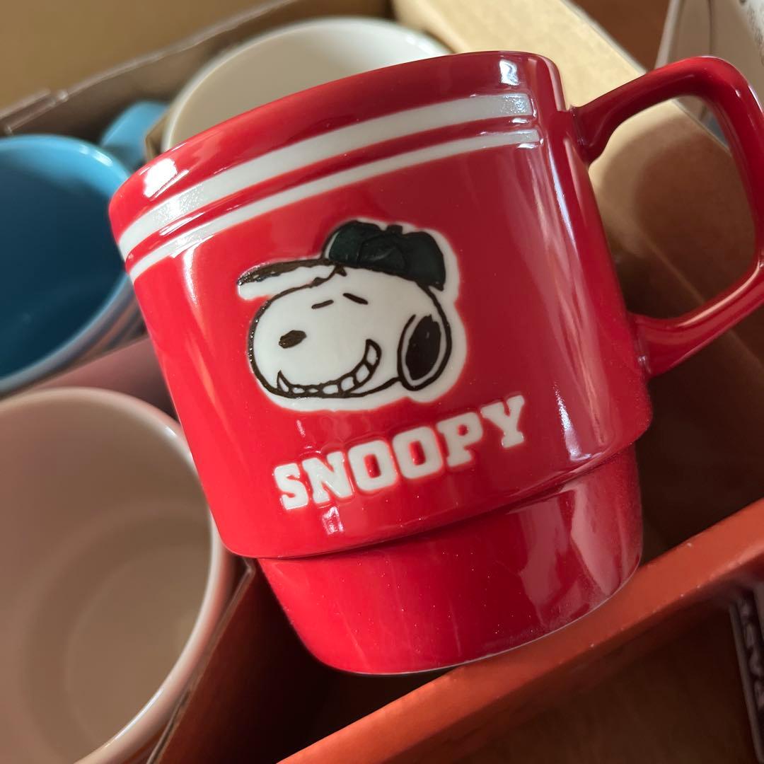 新品 スヌーピー スタッキングマグ パスタプレート コストコ クリスマス