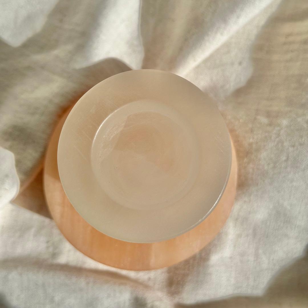 【セレナイト】マッシュルーム　ライトスタンド付