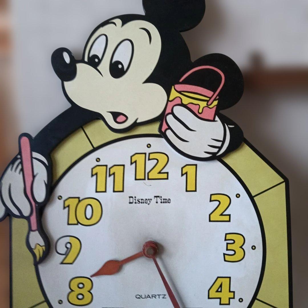 ミッキーマウス 掛時計 Disney Time
