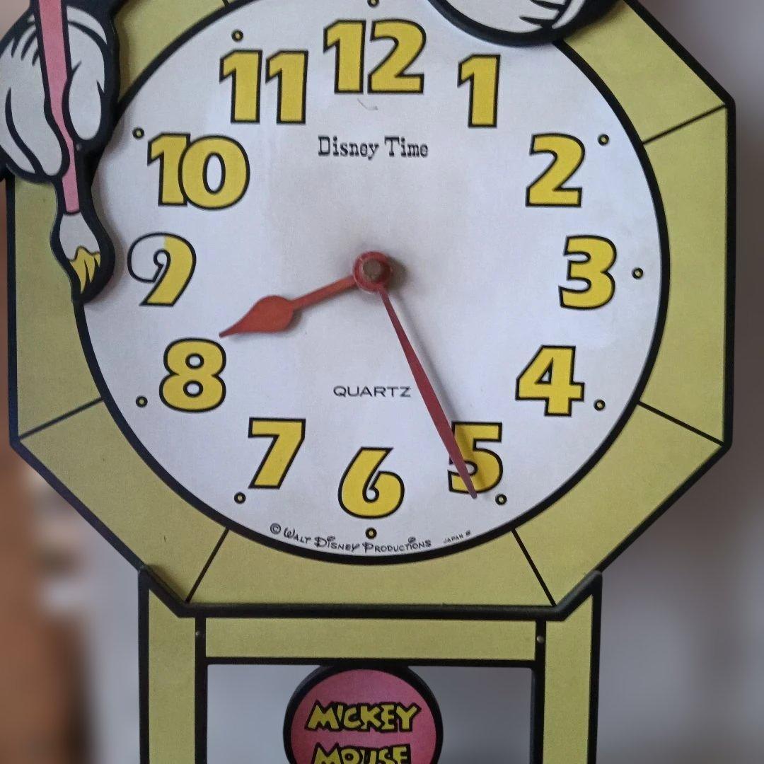 ミッキーマウス 掛時計 Disney Time