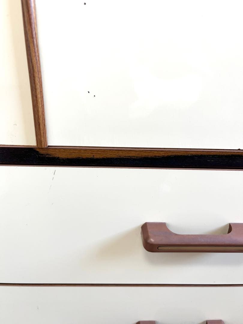 最終お値下げ！木製洋服ダンス　オフホワイト　シンプル　平成レトロ