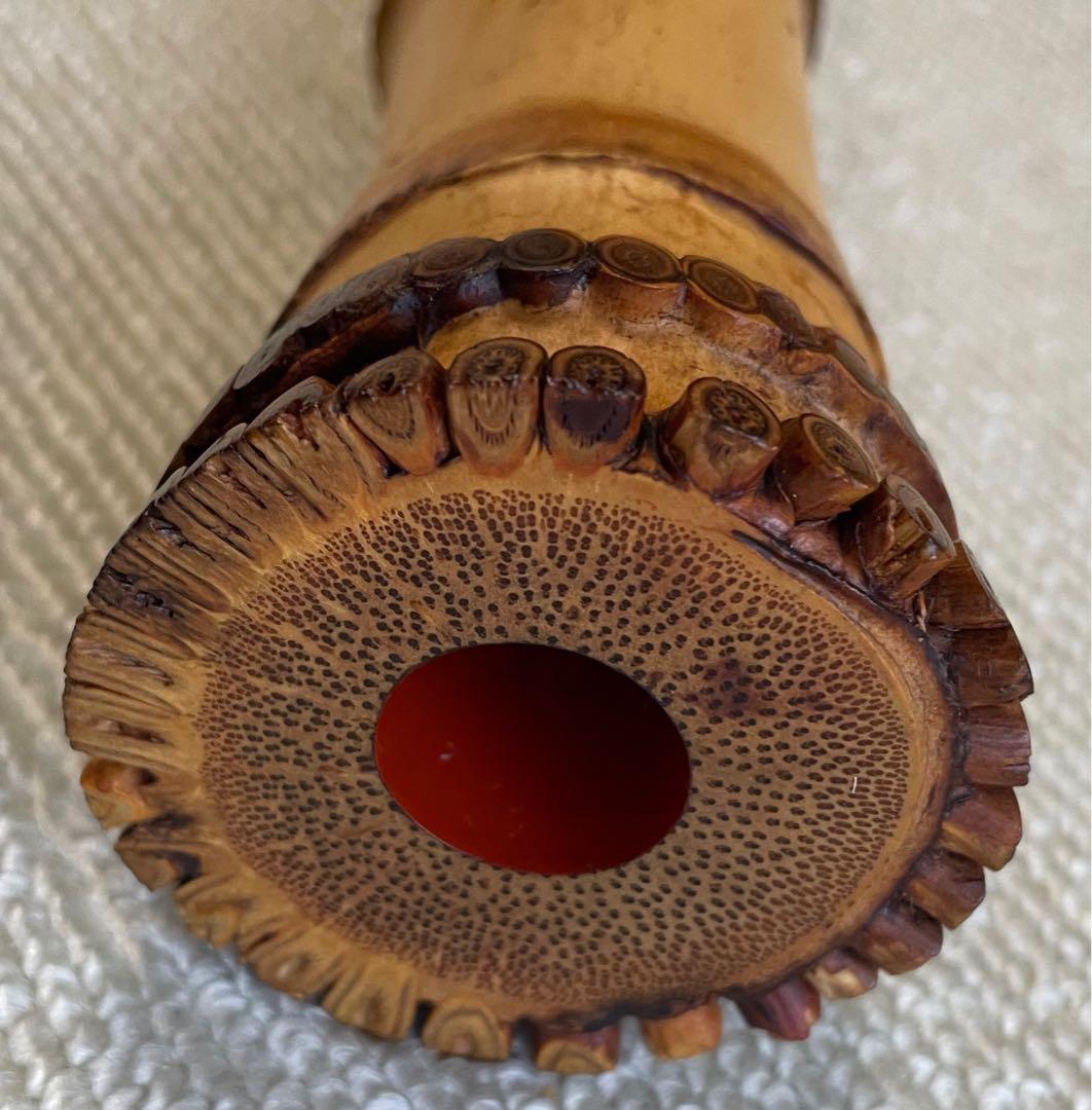 都山流尺八　一尺八寸(D)管　金唄口　精華銘