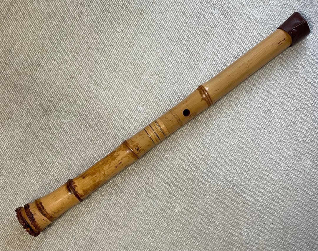 都山流尺八　一尺八寸(D)管　金唄口　精華銘