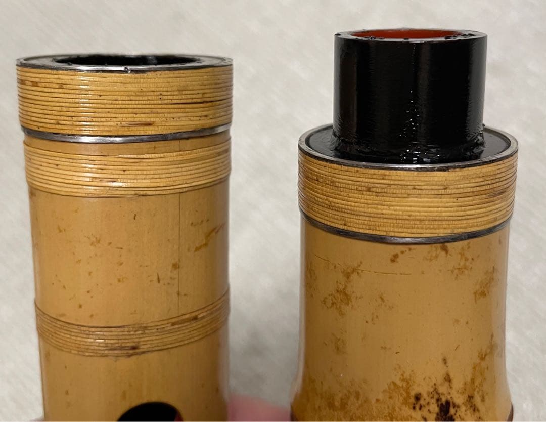 都山流尺八　一尺八寸(D)管　金唄口　精華銘