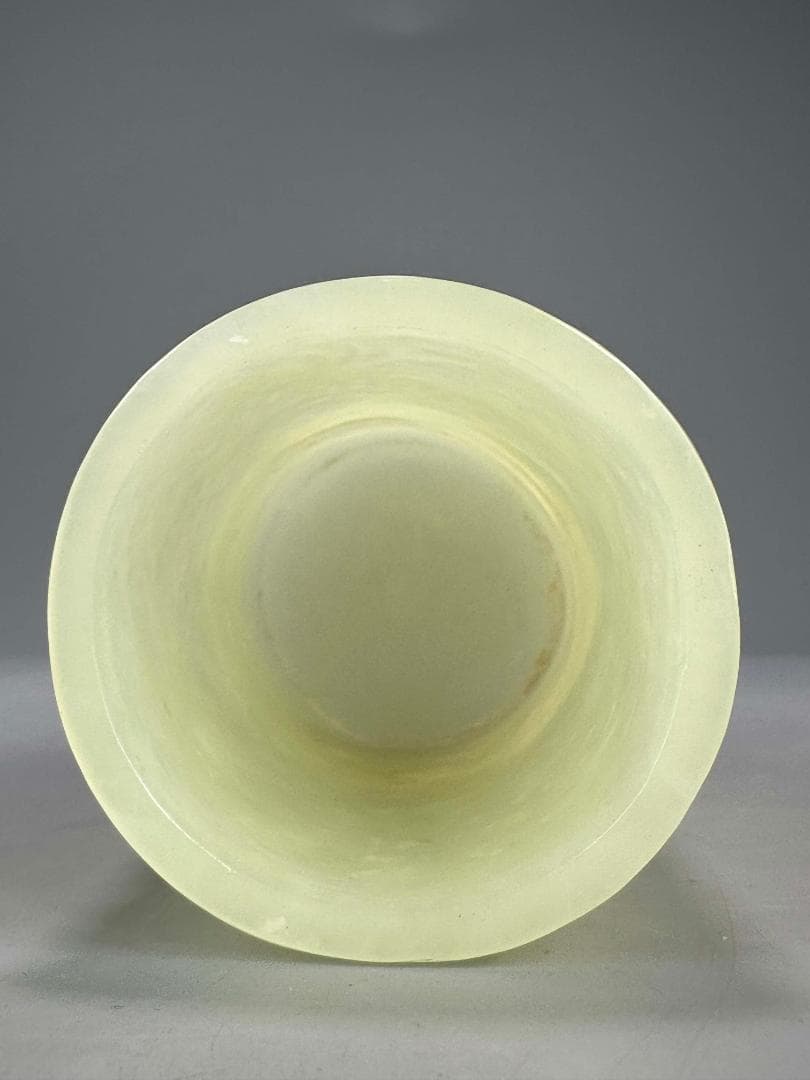 中国美術　玉石製　書道具　文房具　龍文筆筒　玉筆筒　唐物