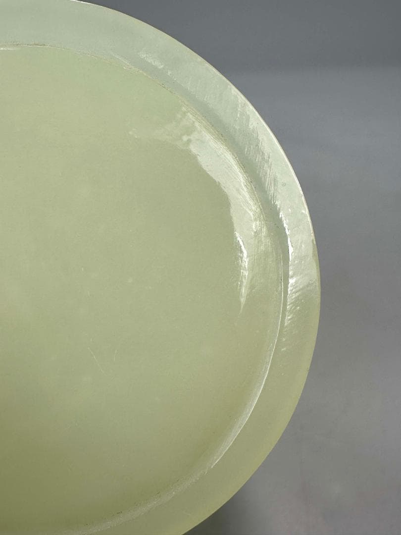 中国美術　玉石製　書道具　文房具　龍文筆筒　玉筆筒　唐物